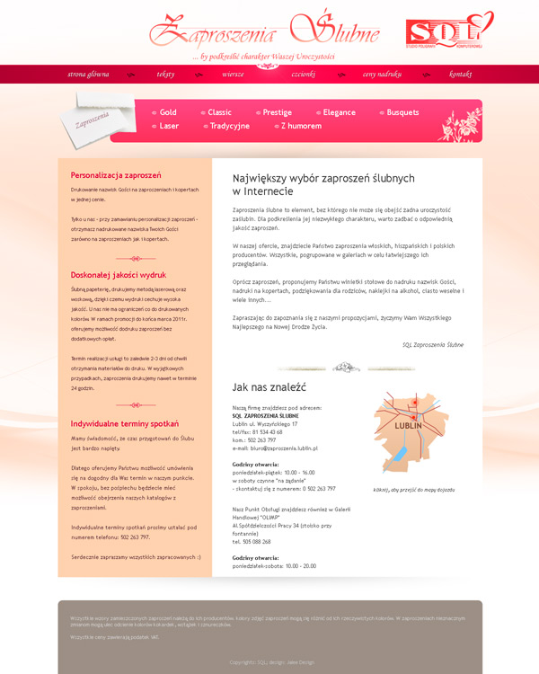 Zaproszenia Ślubne